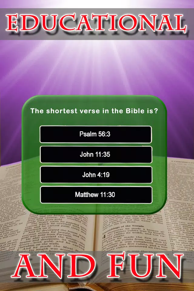 Holy Bible Faith Test Quiz Screenshot7