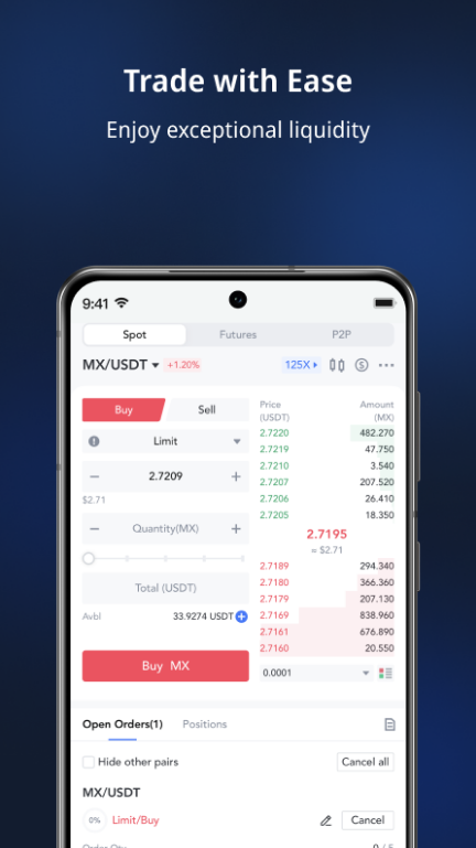 MEXC-Buy & Sell Bitcoin Screenshot2