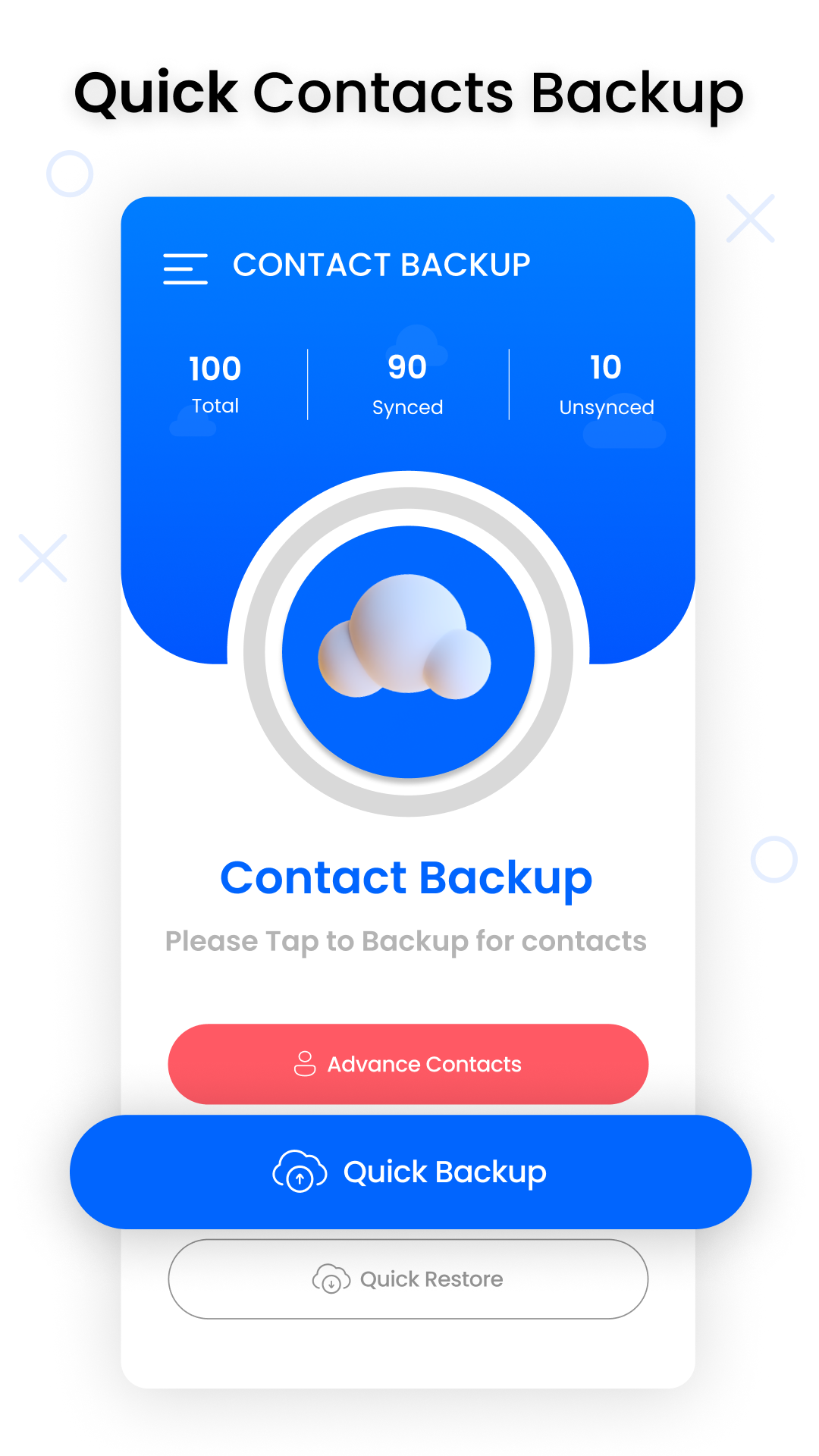 Contacts Backup Screenshot2