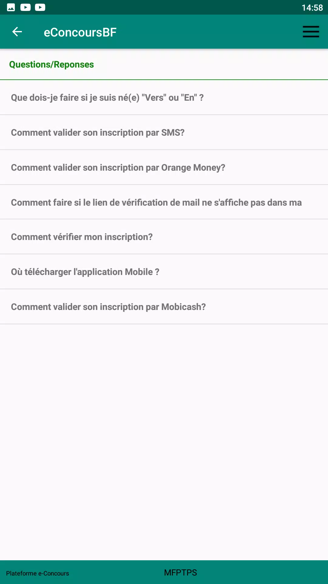 eConcoursBF Screenshot4