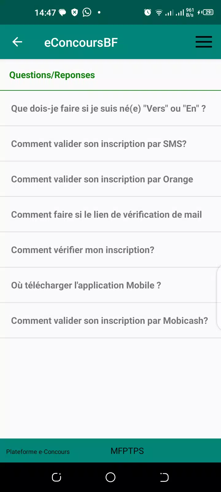 eConcoursBF Screenshot2