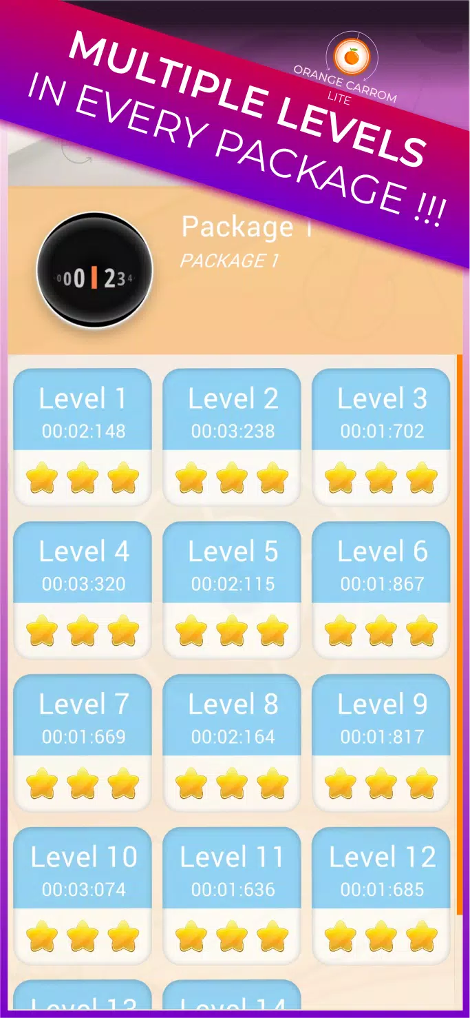 Trickshot: Orange Carrom Lite Screenshot6