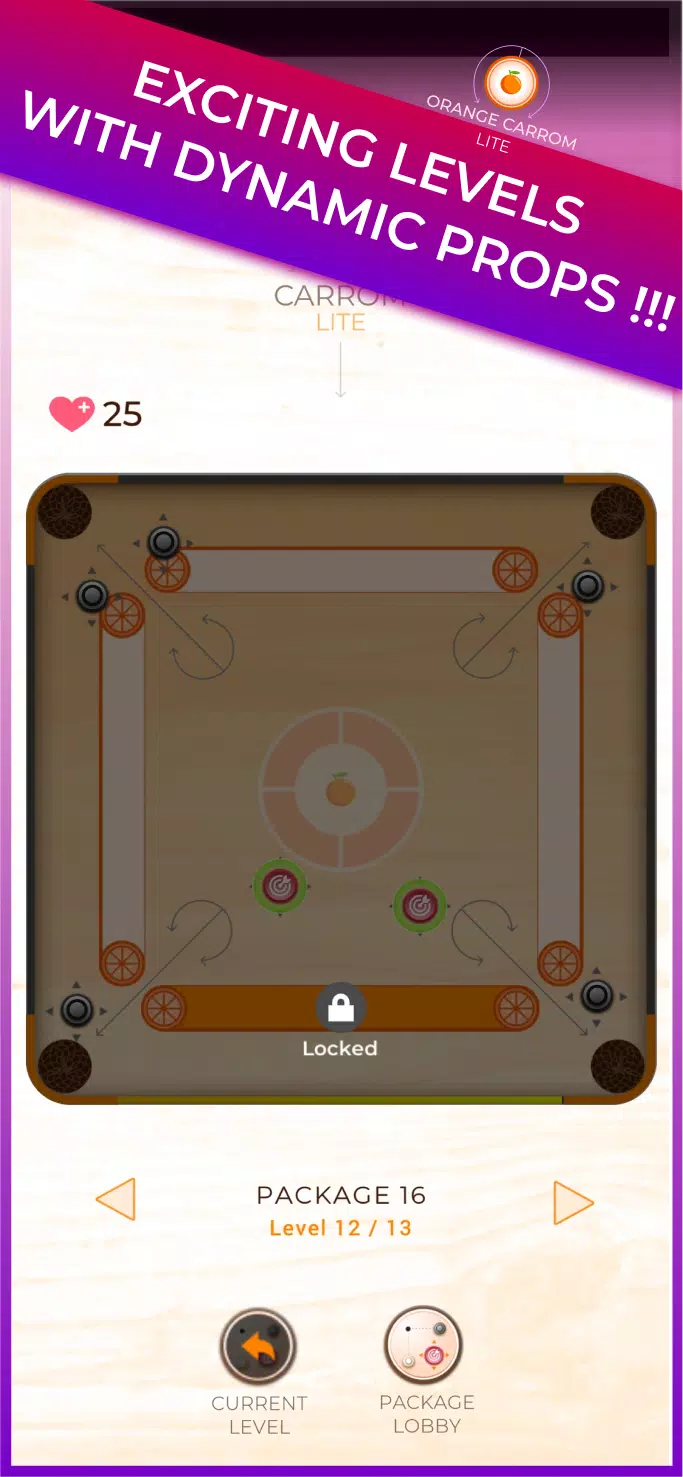 Trickshot: Orange Carrom Lite Screenshot2