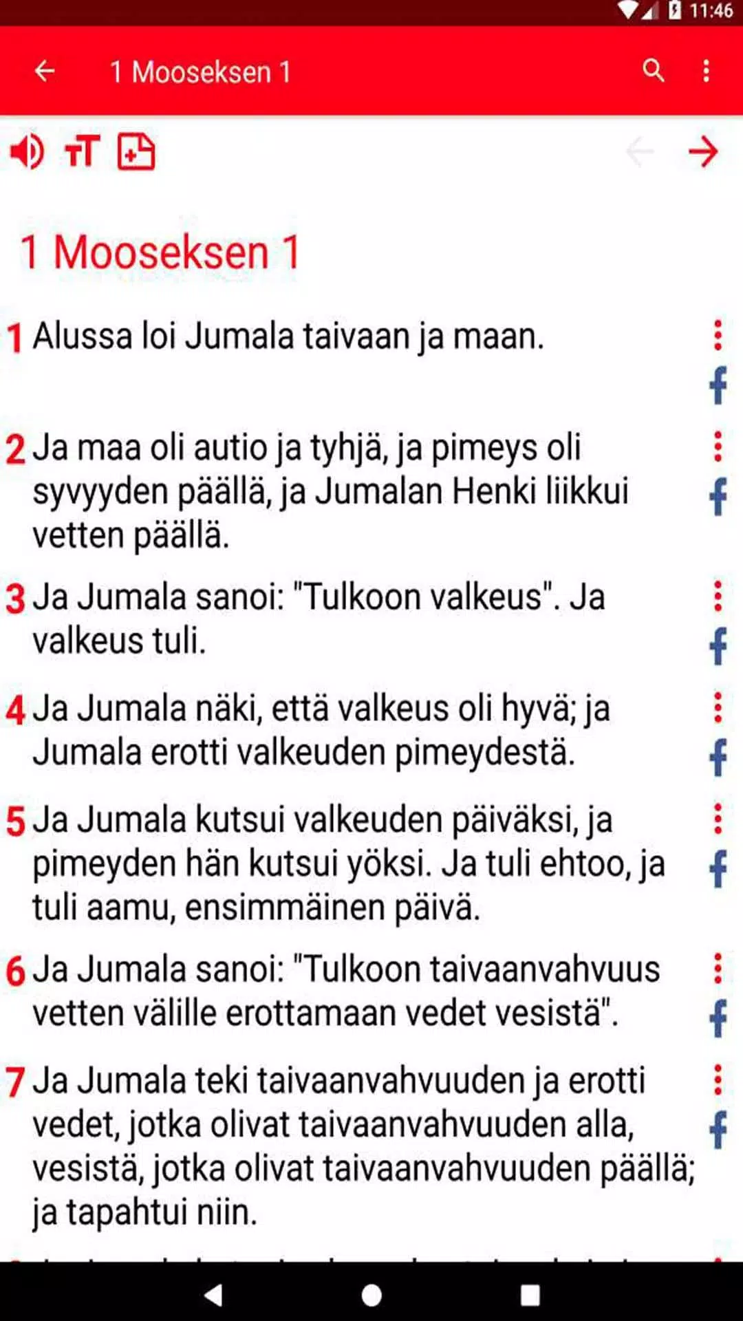 Bible in Finnish Screenshot6