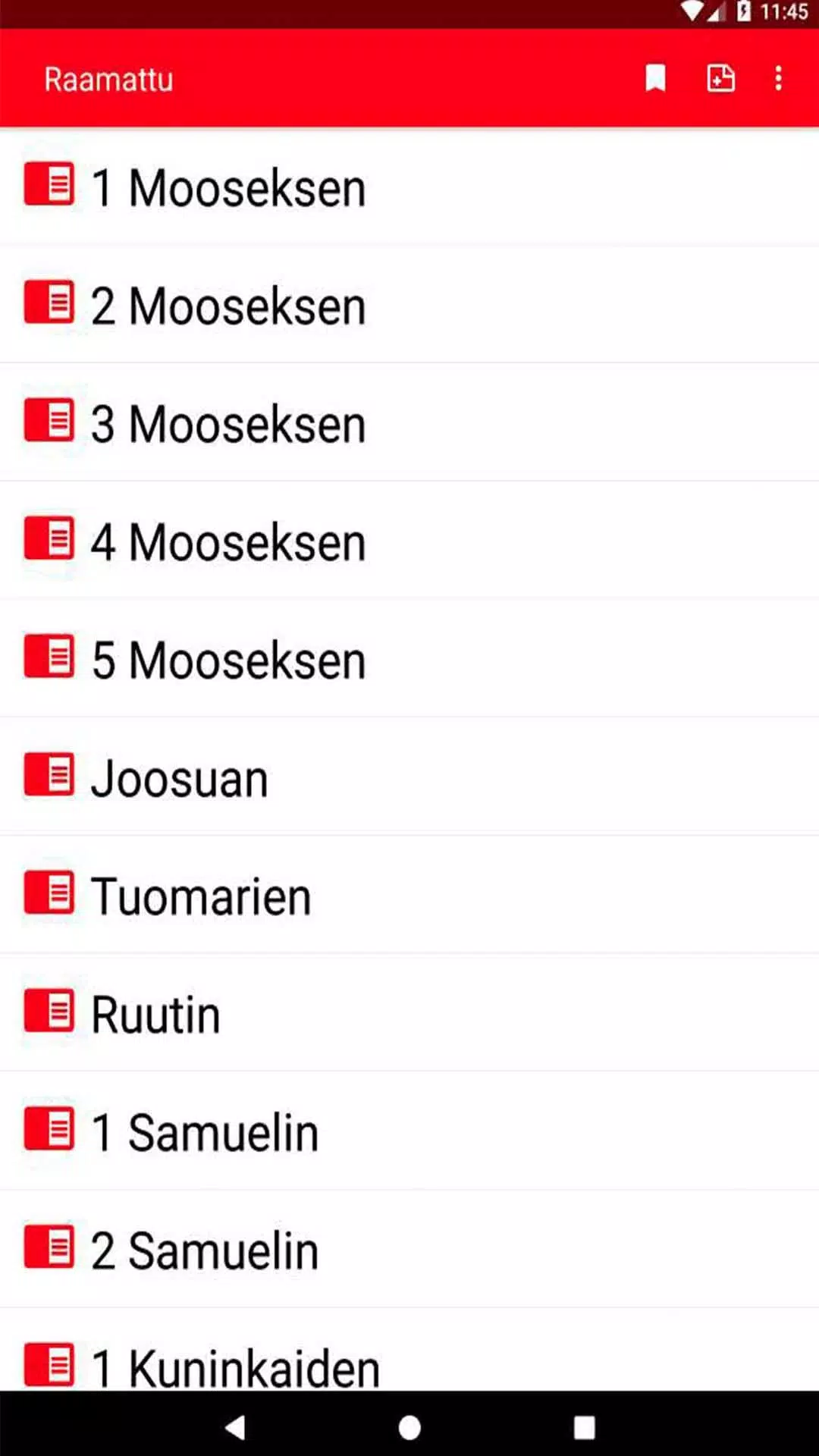 Bible in Finnish Screenshot2