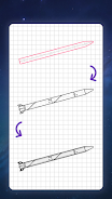 How to draw rockets by steps Screenshot2