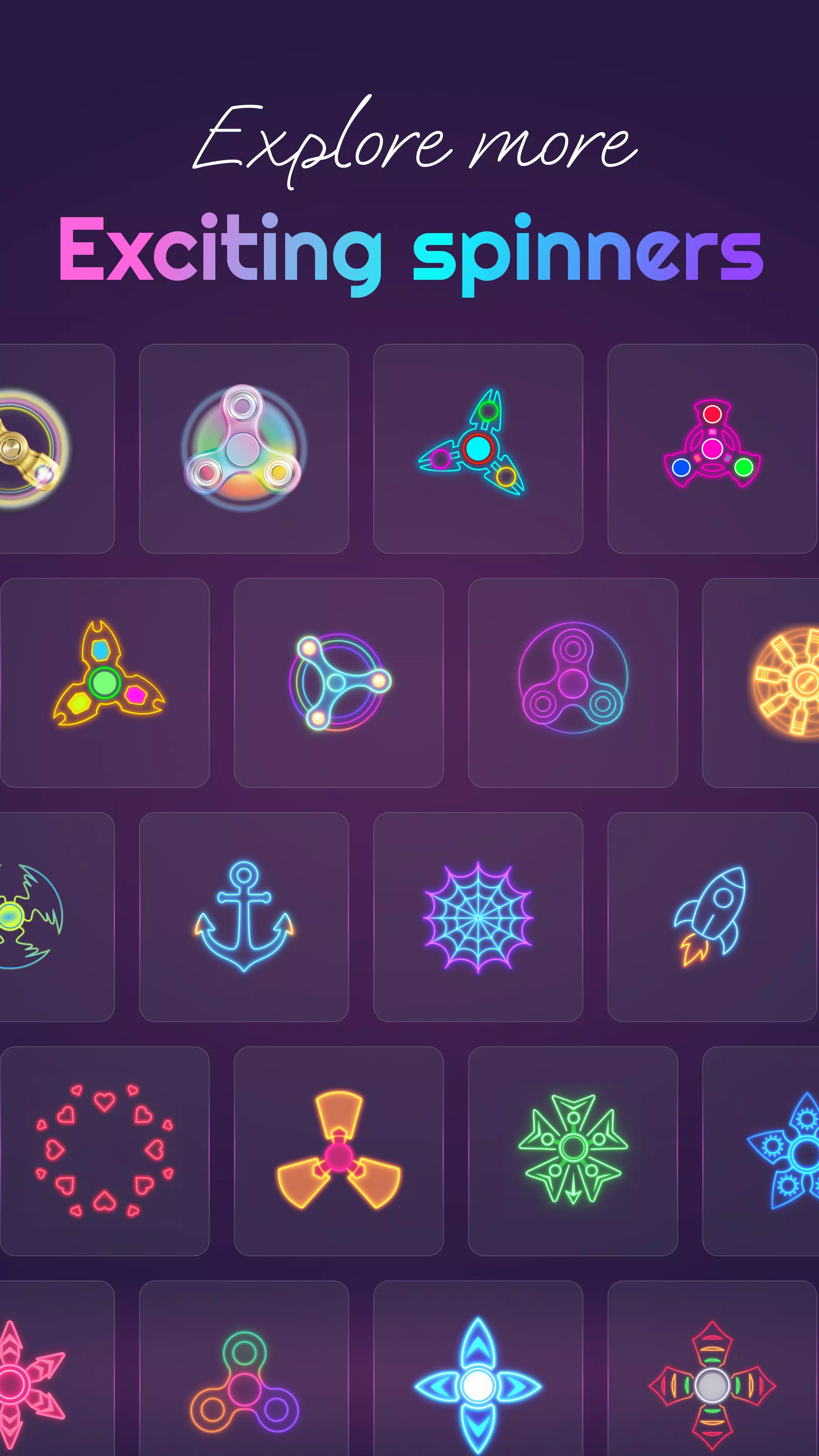 Magic Finger Glow Spinner Art Screenshot3
