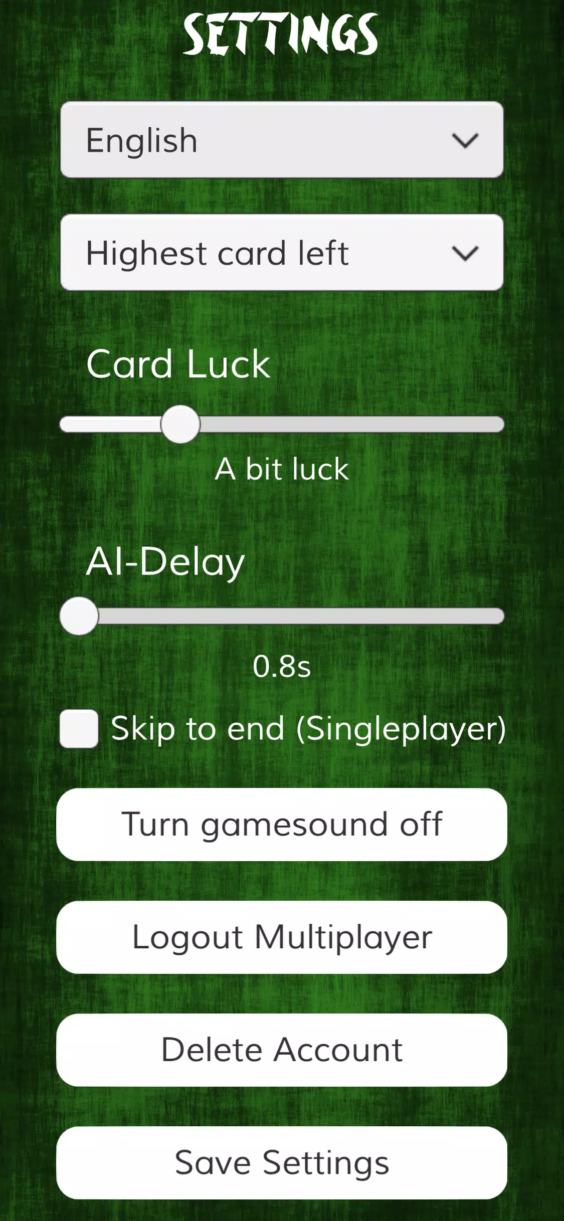 Tichu one Screenshot7