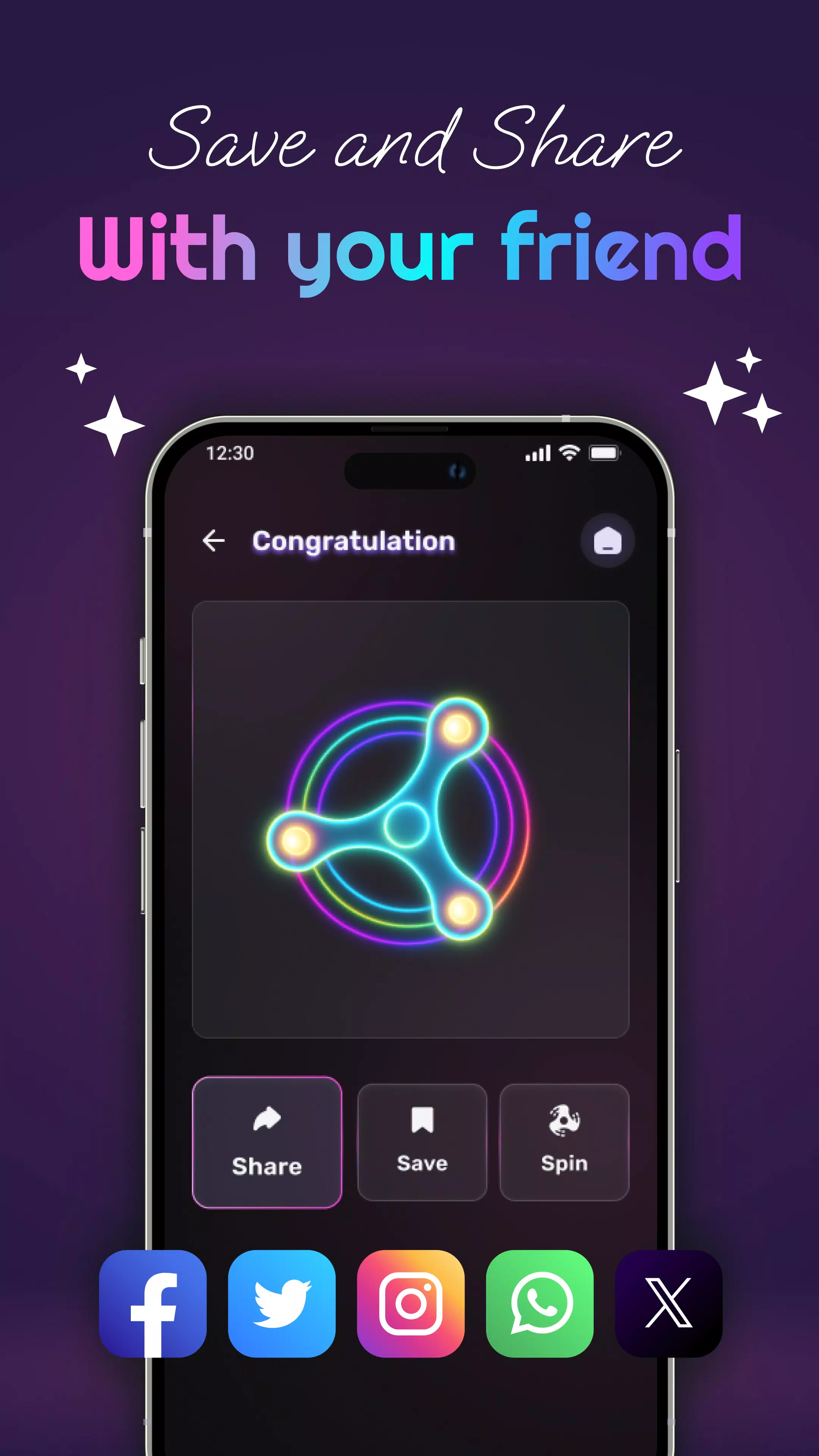 Magic Finger Glow Spinner Art Screenshot5