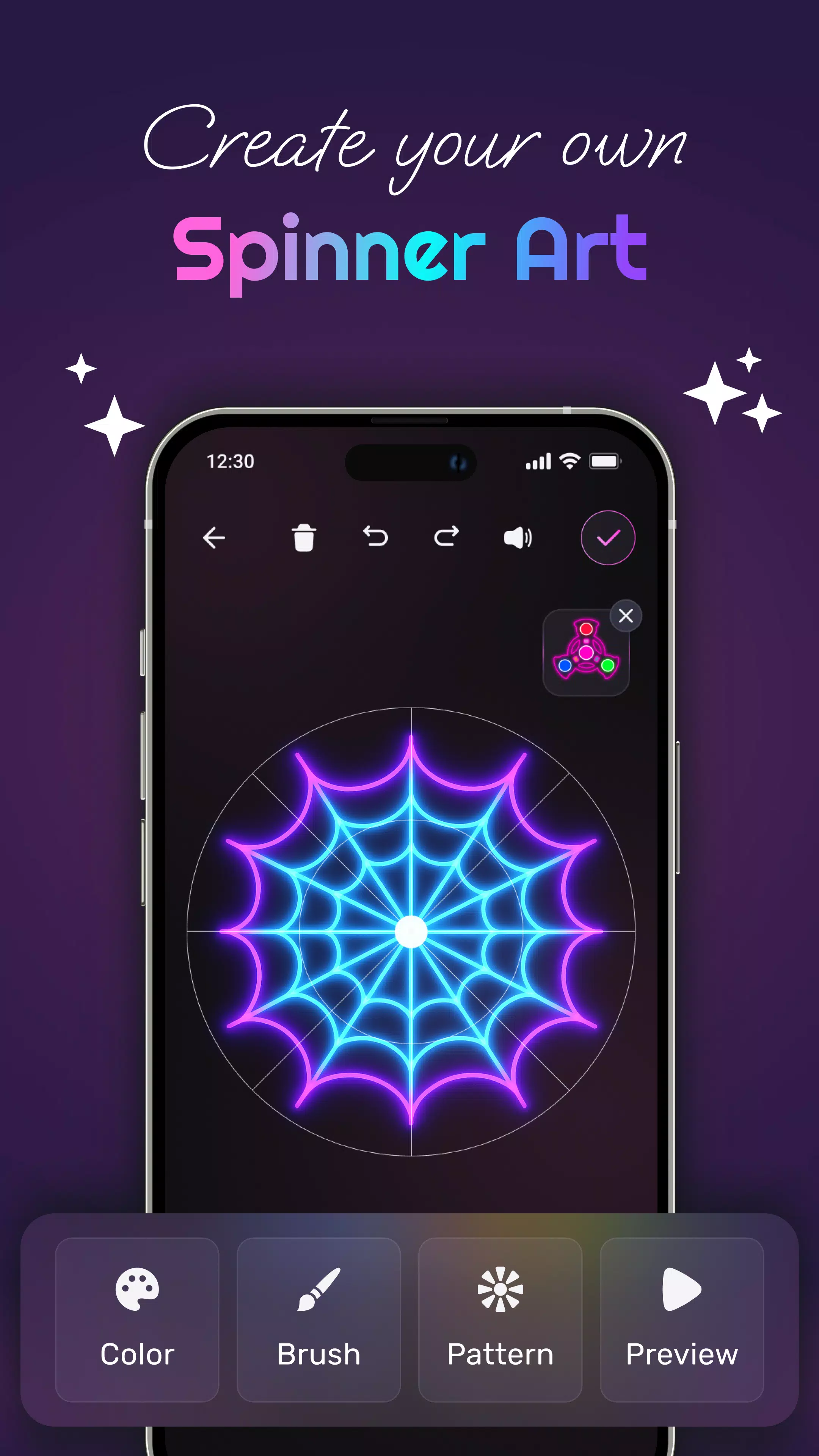 Magic Finger Glow Spinner Art Screenshot6