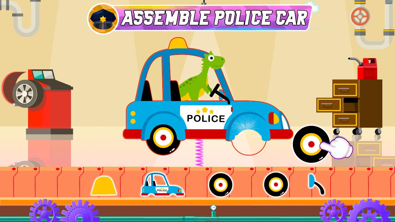 Dinosaurs Police Cars Workshop Screenshot5