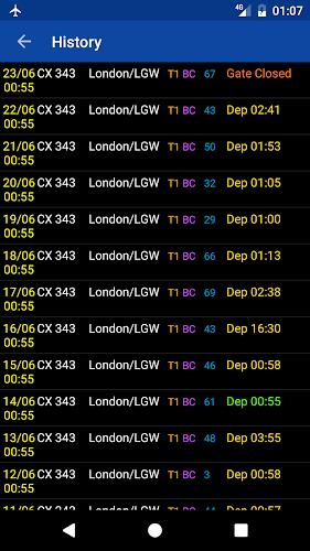 Hong Kong Flight Info Screenshot4