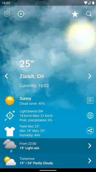 Weather Switzerland XL PRO Screenshot1