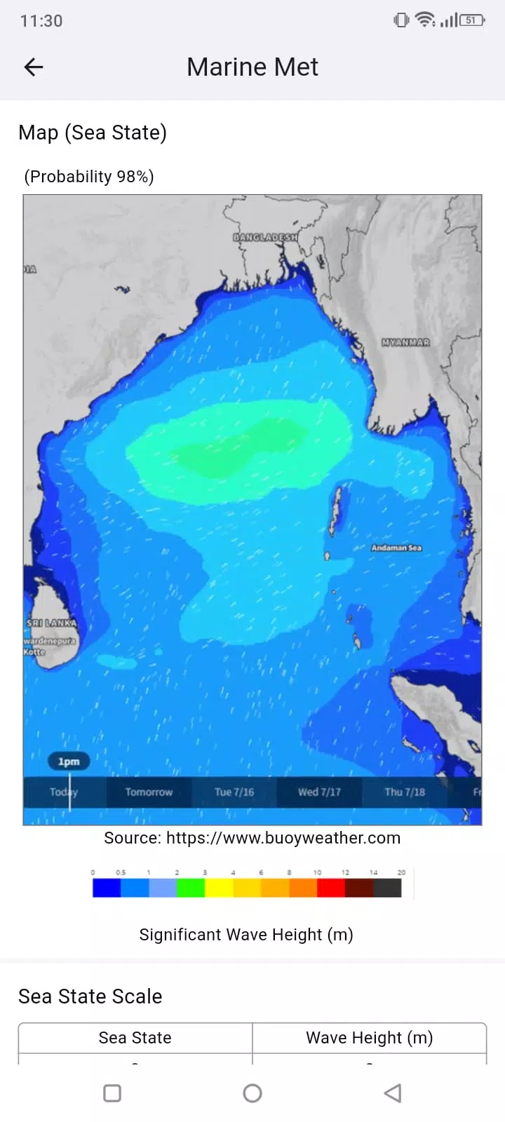 Marine Weather Forecast Screenshot4