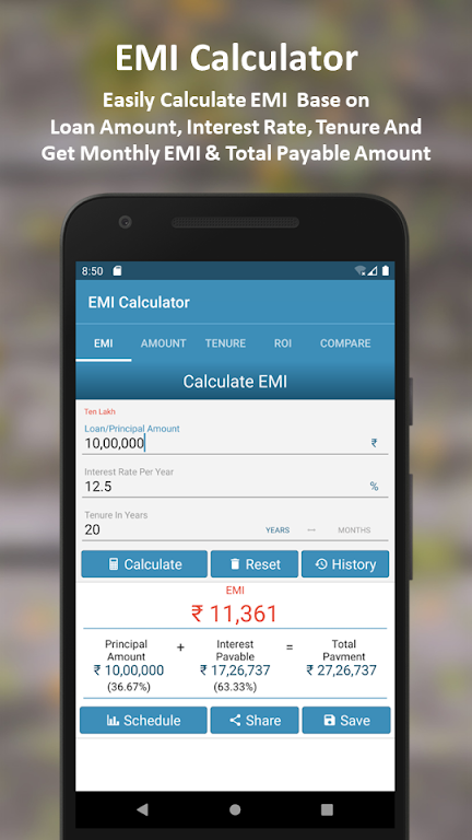 EMI Calculator Screenshot2