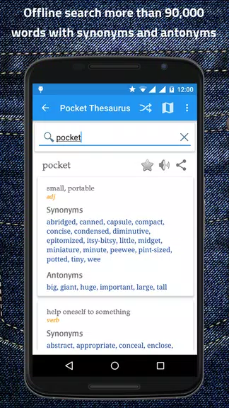 Pocket Thesaurus Screenshot1