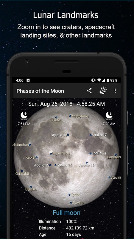 Phases of the Moon Calendar & Wallpaper Pro Screenshot3