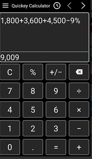 Calculator app Screenshot1