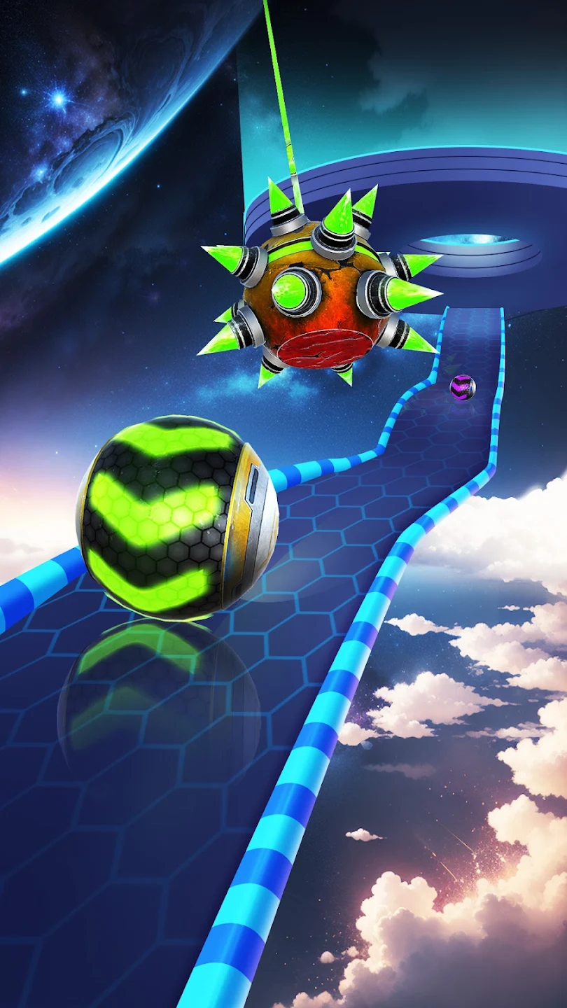Space Rolling Balls Race Screenshot2