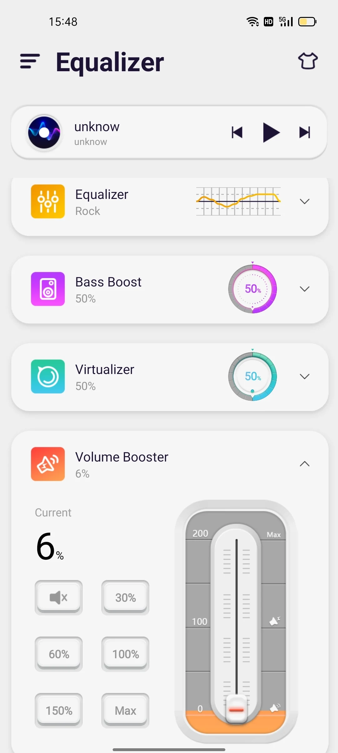Equalizer, Volume Bass Booster Screenshot2