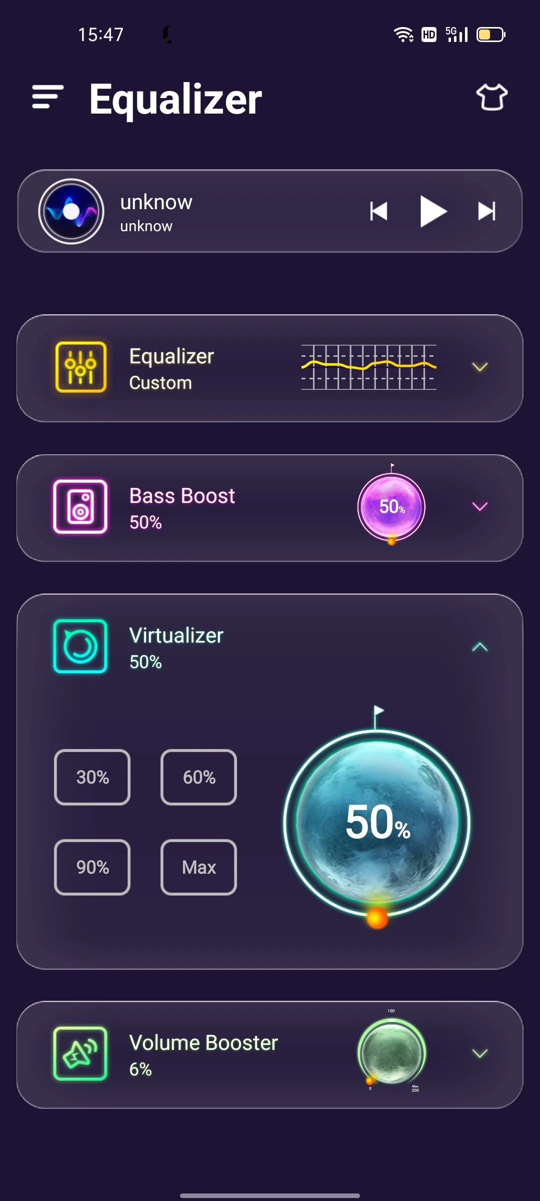 Equalizer, Volume Bass Booster Screenshot6