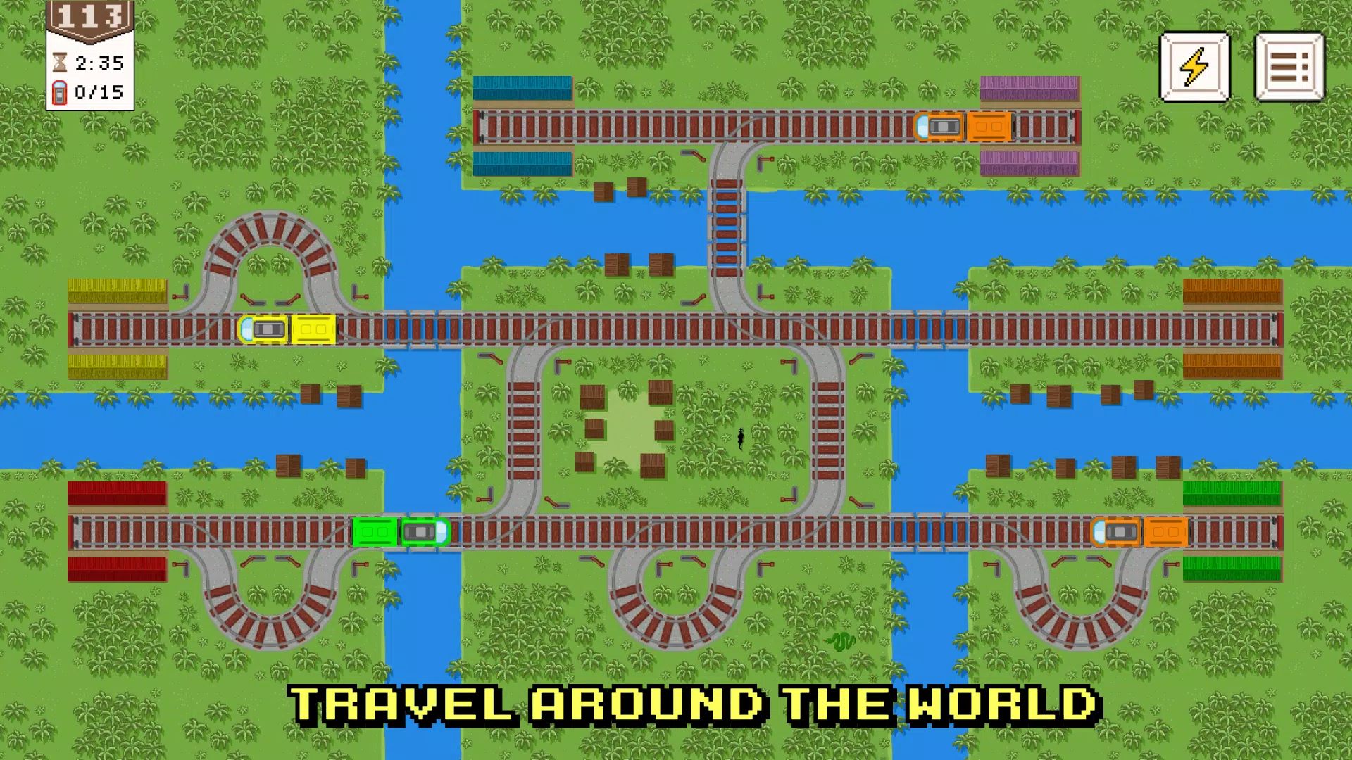 Trains puzzle - Railroads game Screenshot6