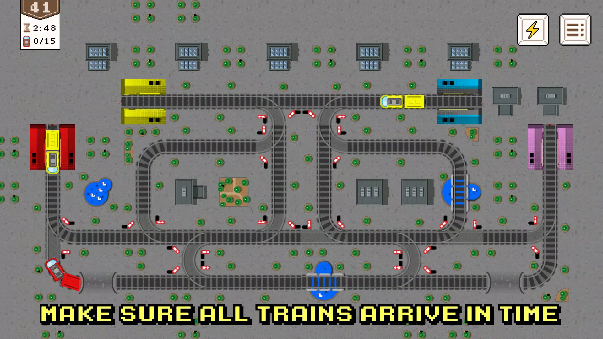 Trains puzzle - Railroads game Screenshot2