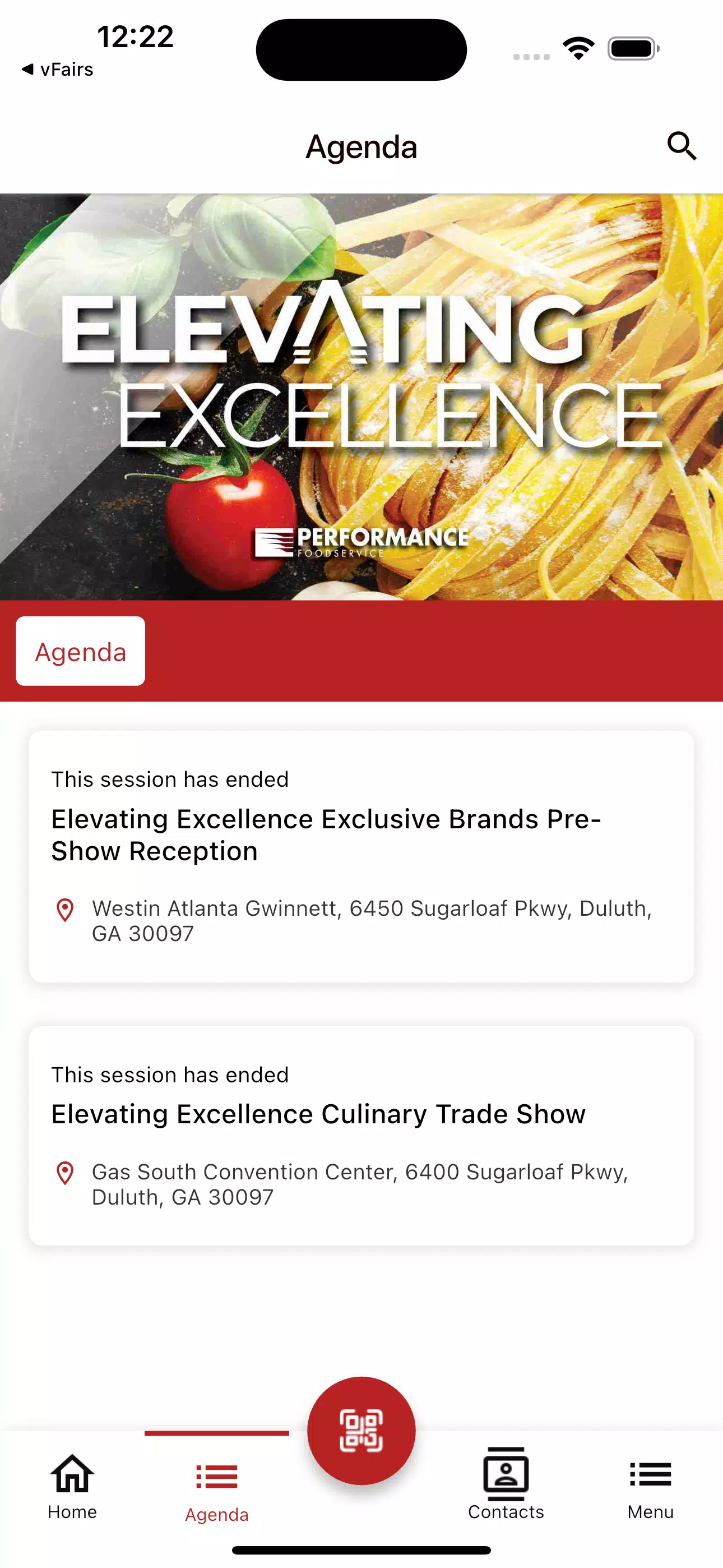 Performance Foodservice Events Screenshot3
