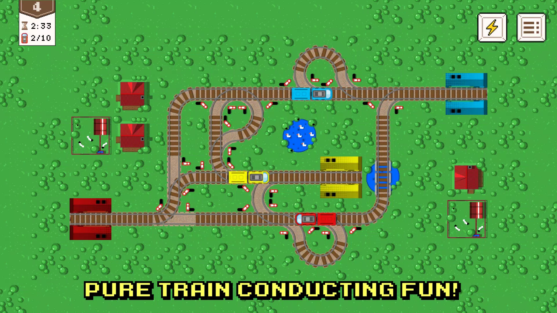 Trains puzzle - Railroads game Screenshot1