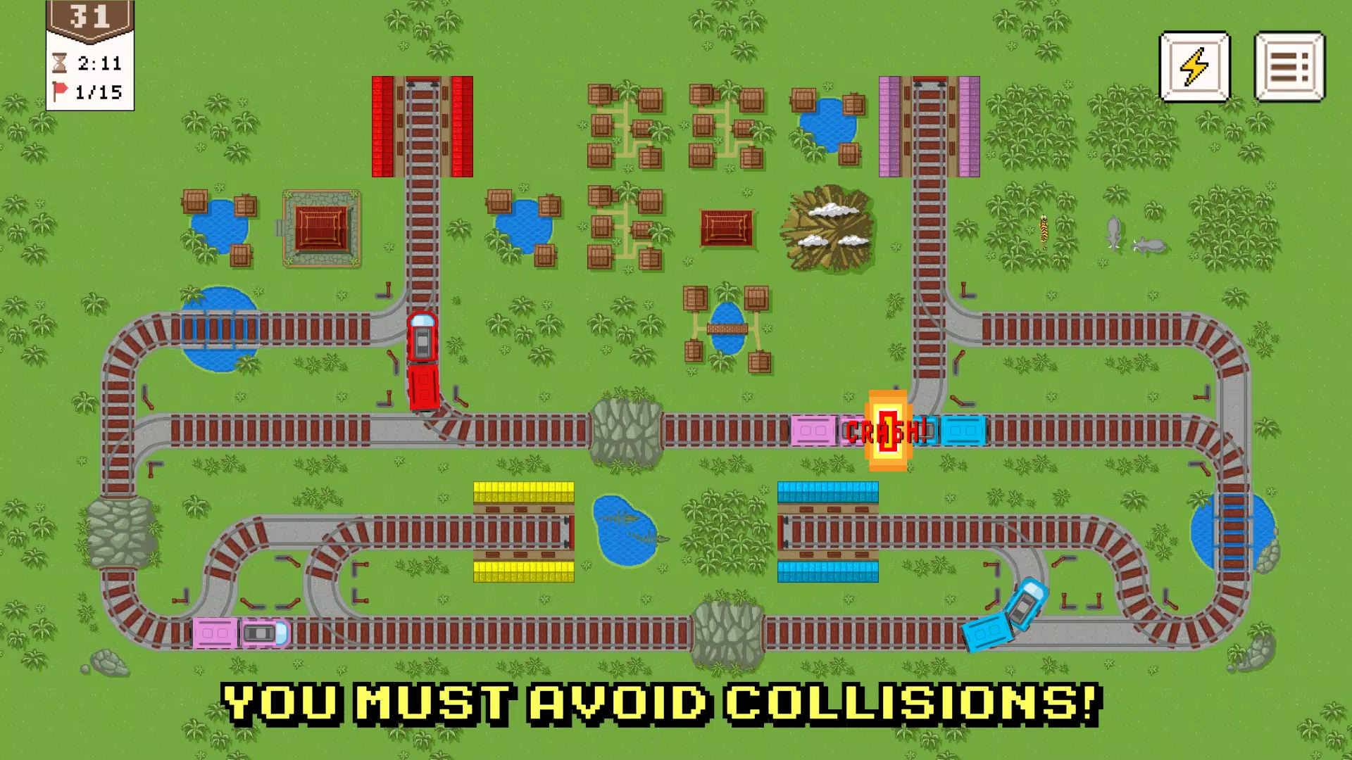 Trains puzzle - Railroads game Screenshot3