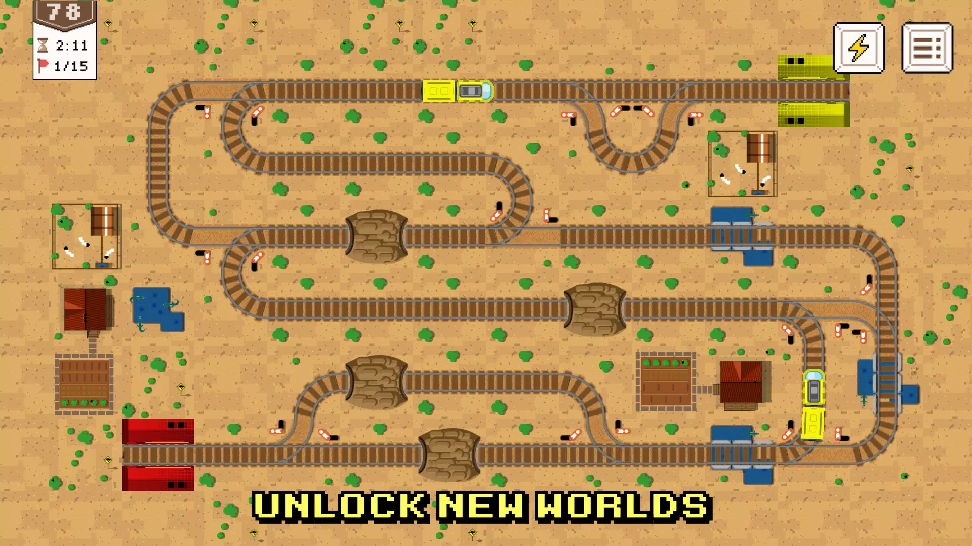Trains puzzle - Railroads game Screenshot4