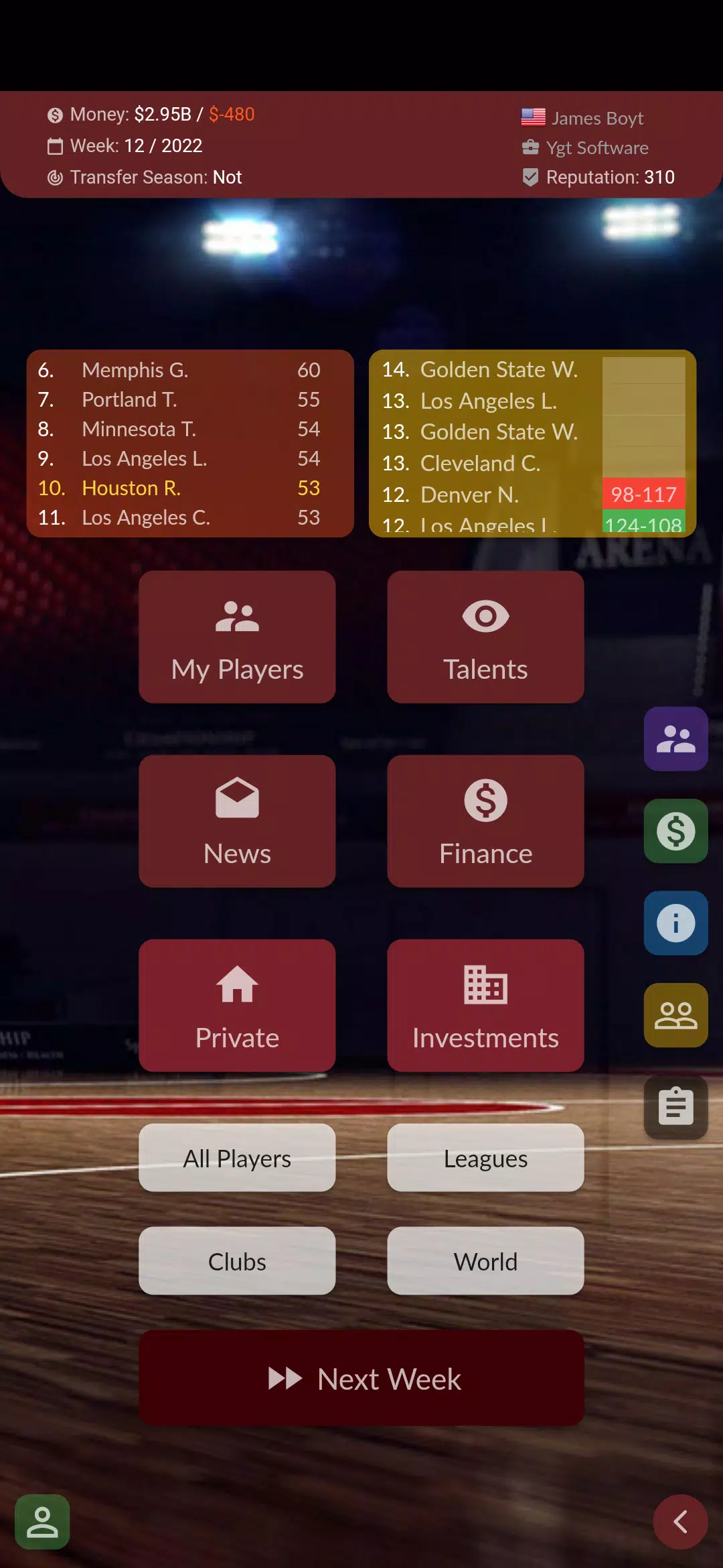 Basketball Agent Screenshot1