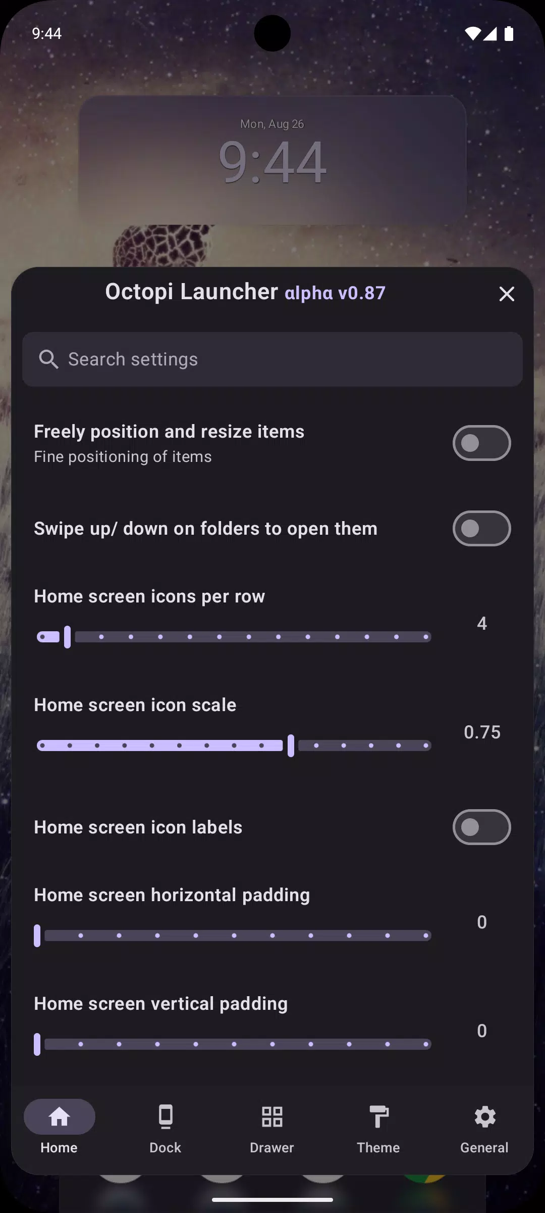 Octopi Launcher Screenshot8