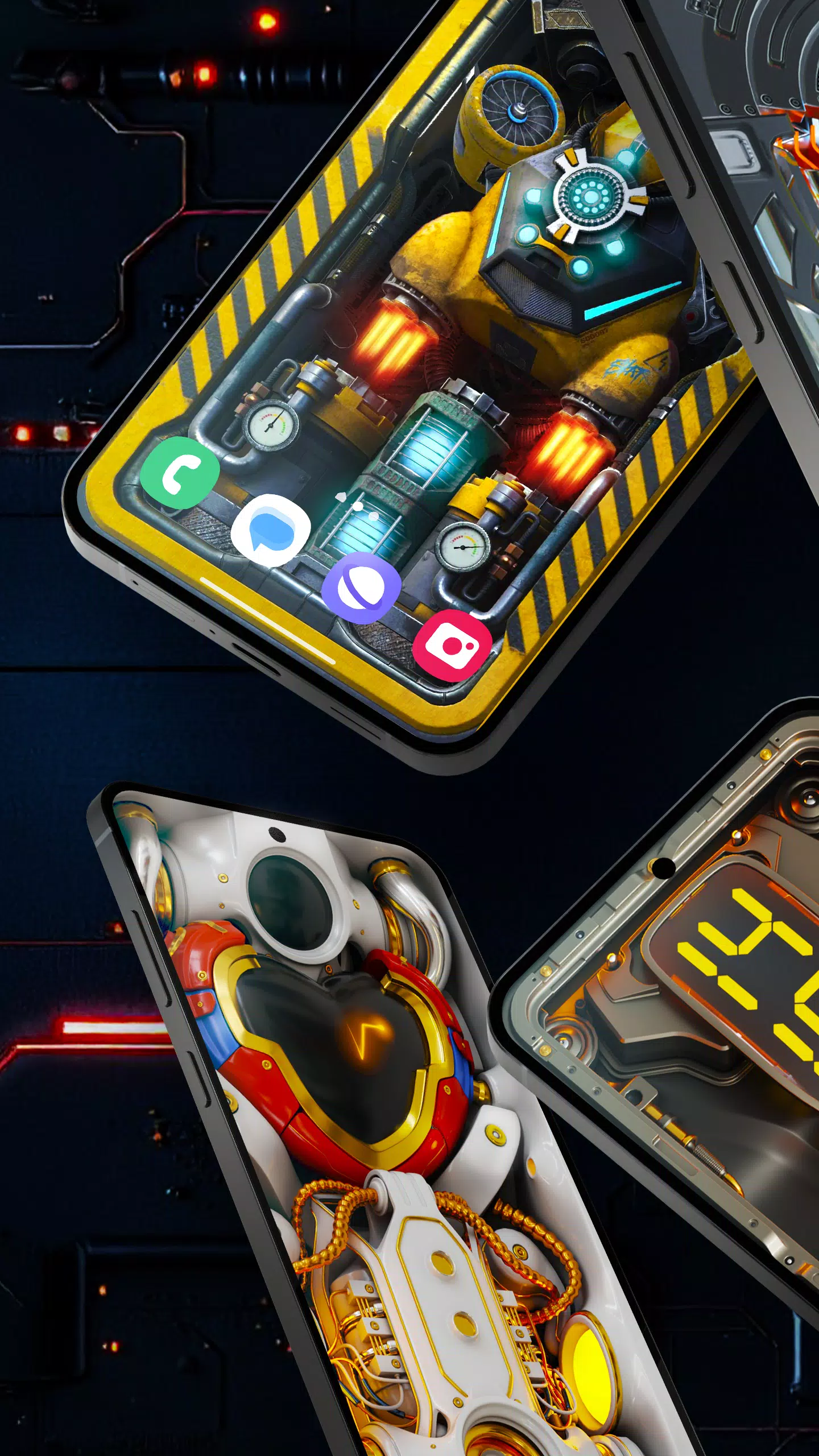 Futuristic 3D Tech Wallpaper Screenshot4
