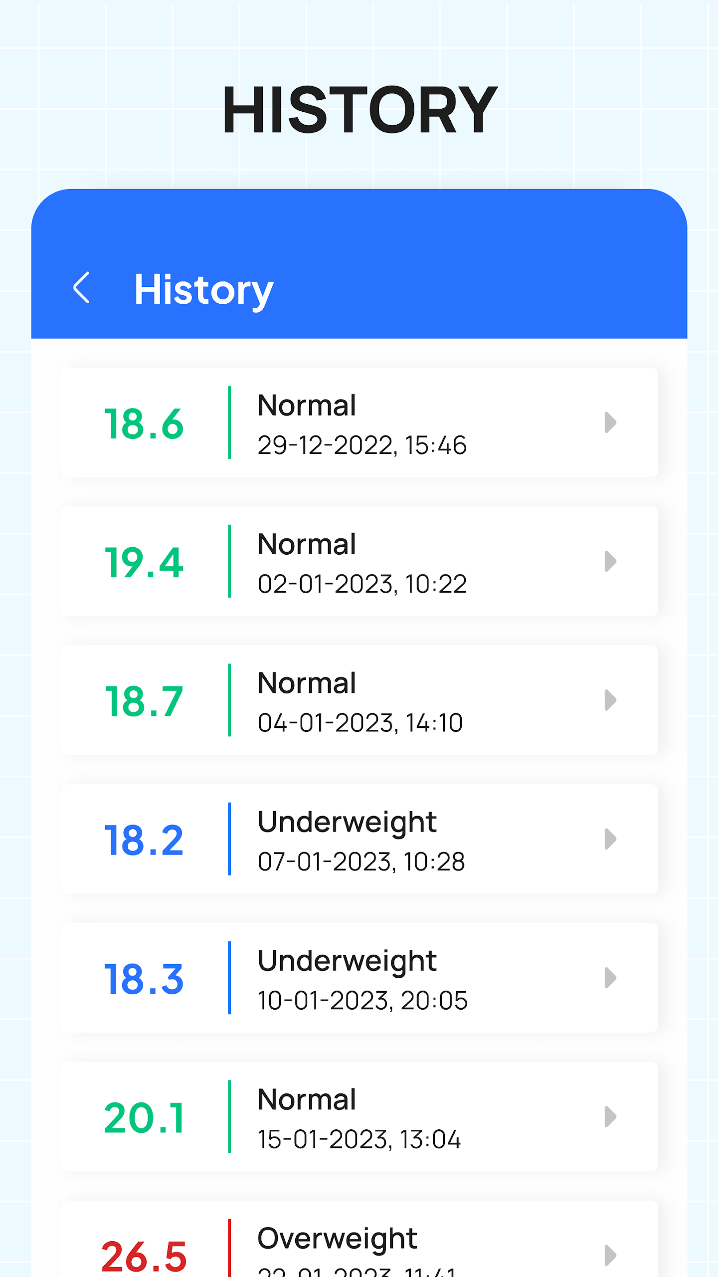 Weight Tracker: BMI, BMR, LBM Screenshot6