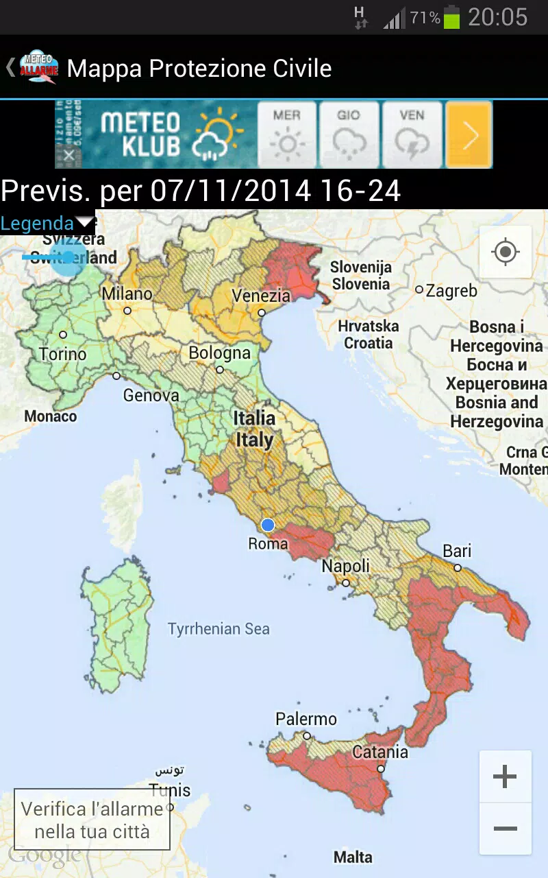 Allarme Meteo IT Screenshot3