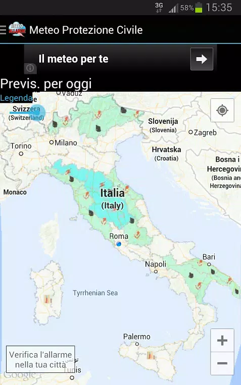 Allarme Meteo IT Screenshot4