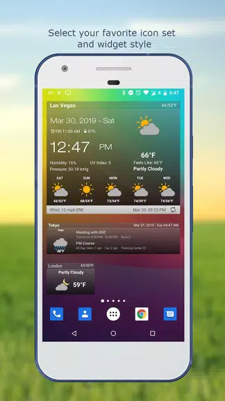 Weather & Clock Widget Screenshot2