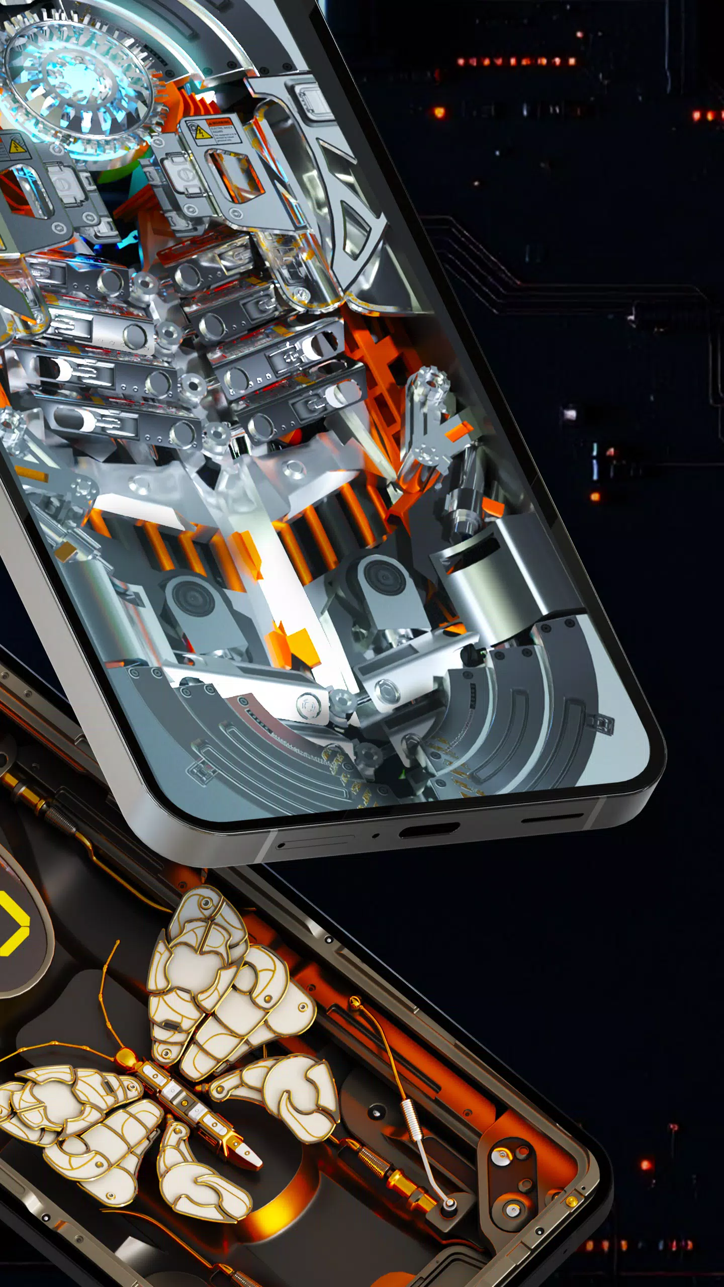 Futuristic 3D Tech Wallpaper Screenshot5