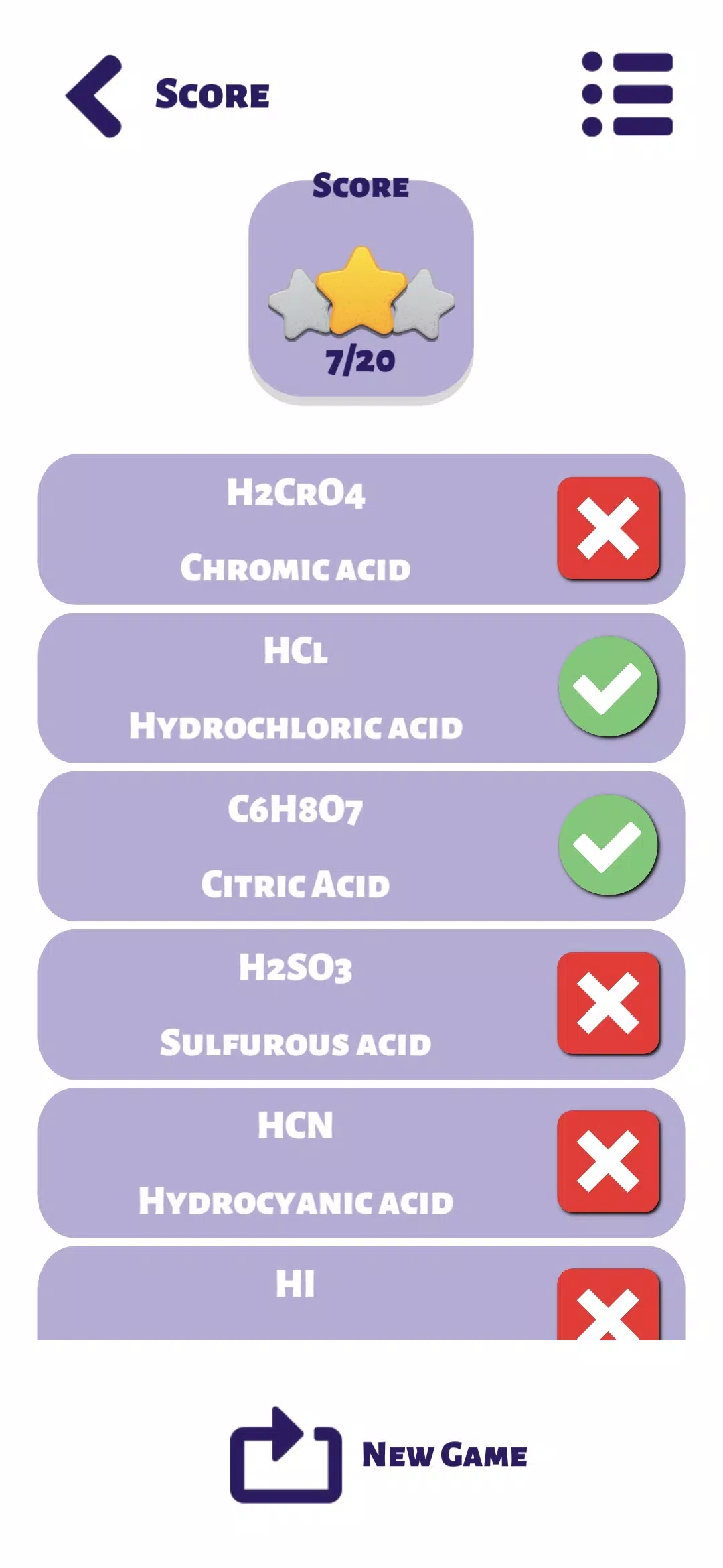 Periodic Table & Elements Quiz Screenshot3