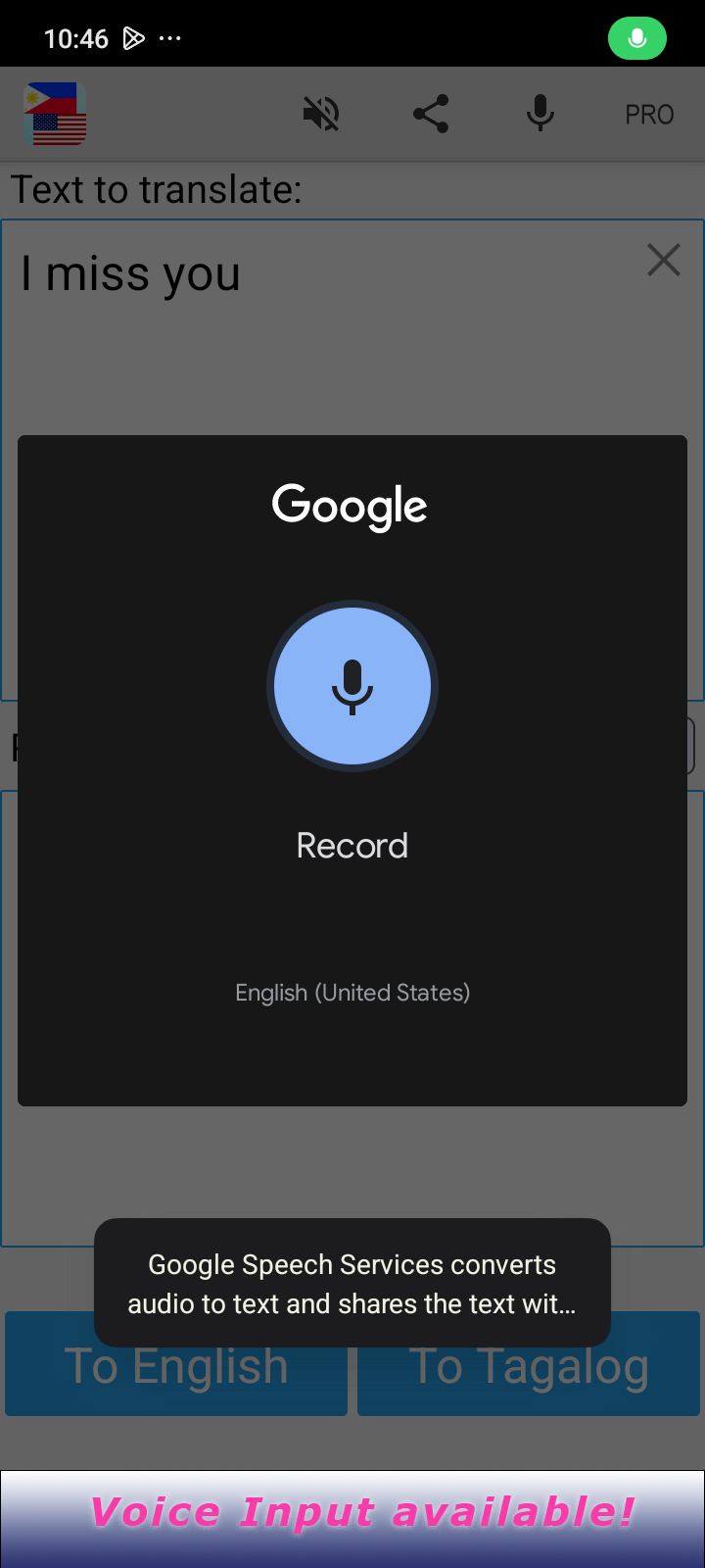 Tagalog English Translator Screenshot4
