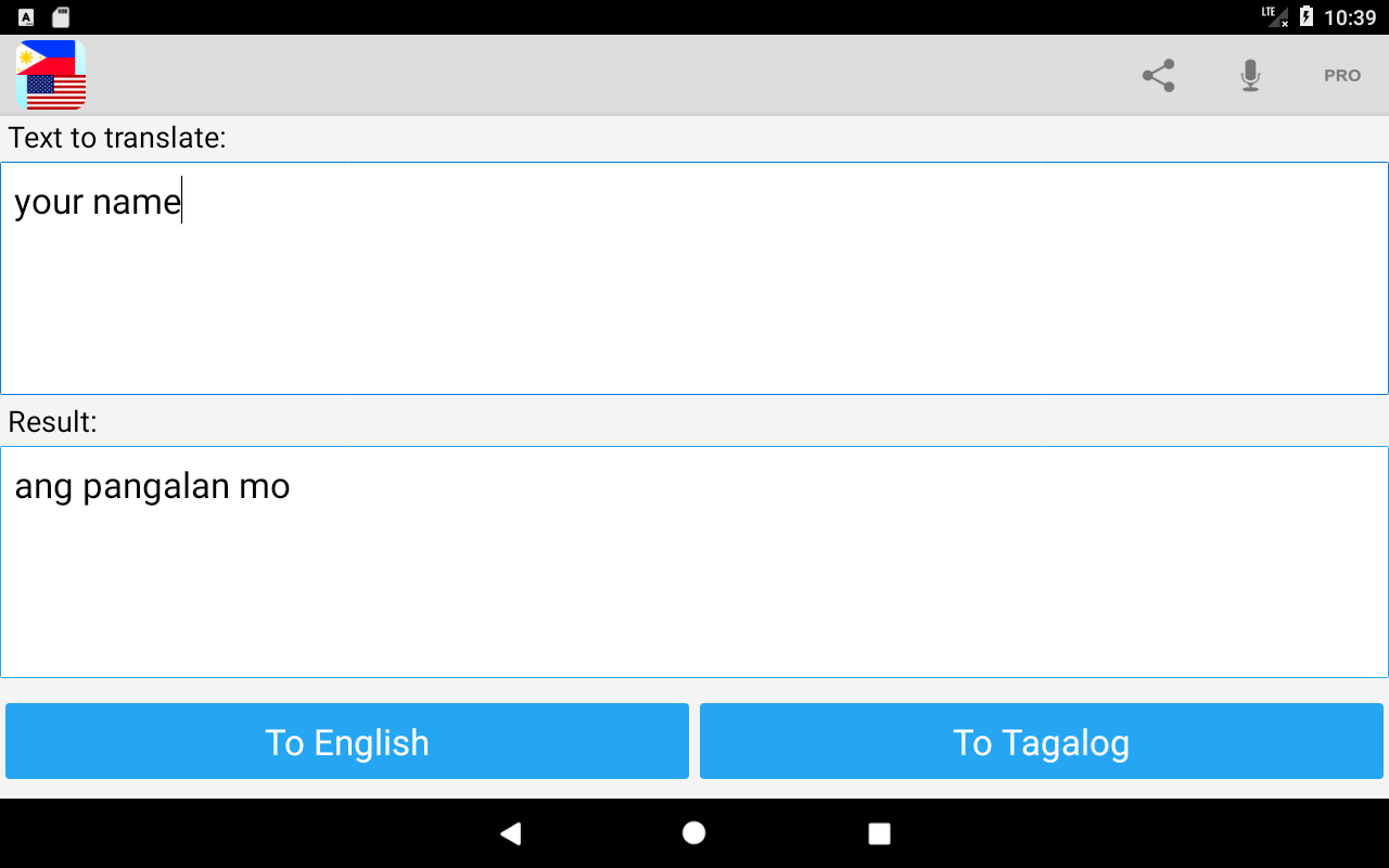 Tagalog English Translator Screenshot8