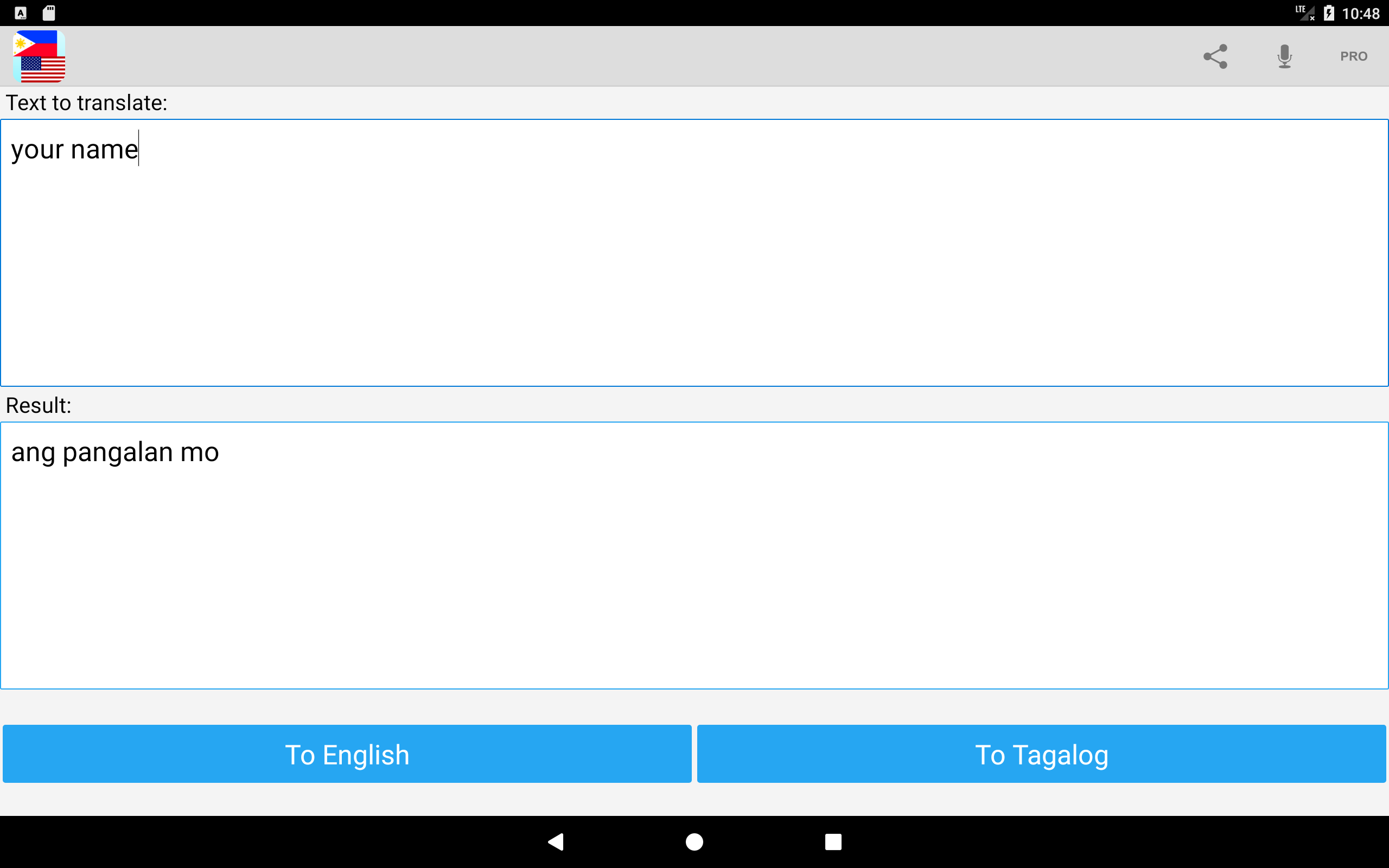 Tagalog English Translator Screenshot11