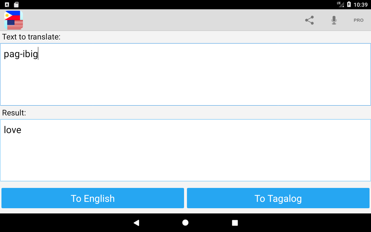 Tagalog English Translator Screenshot7