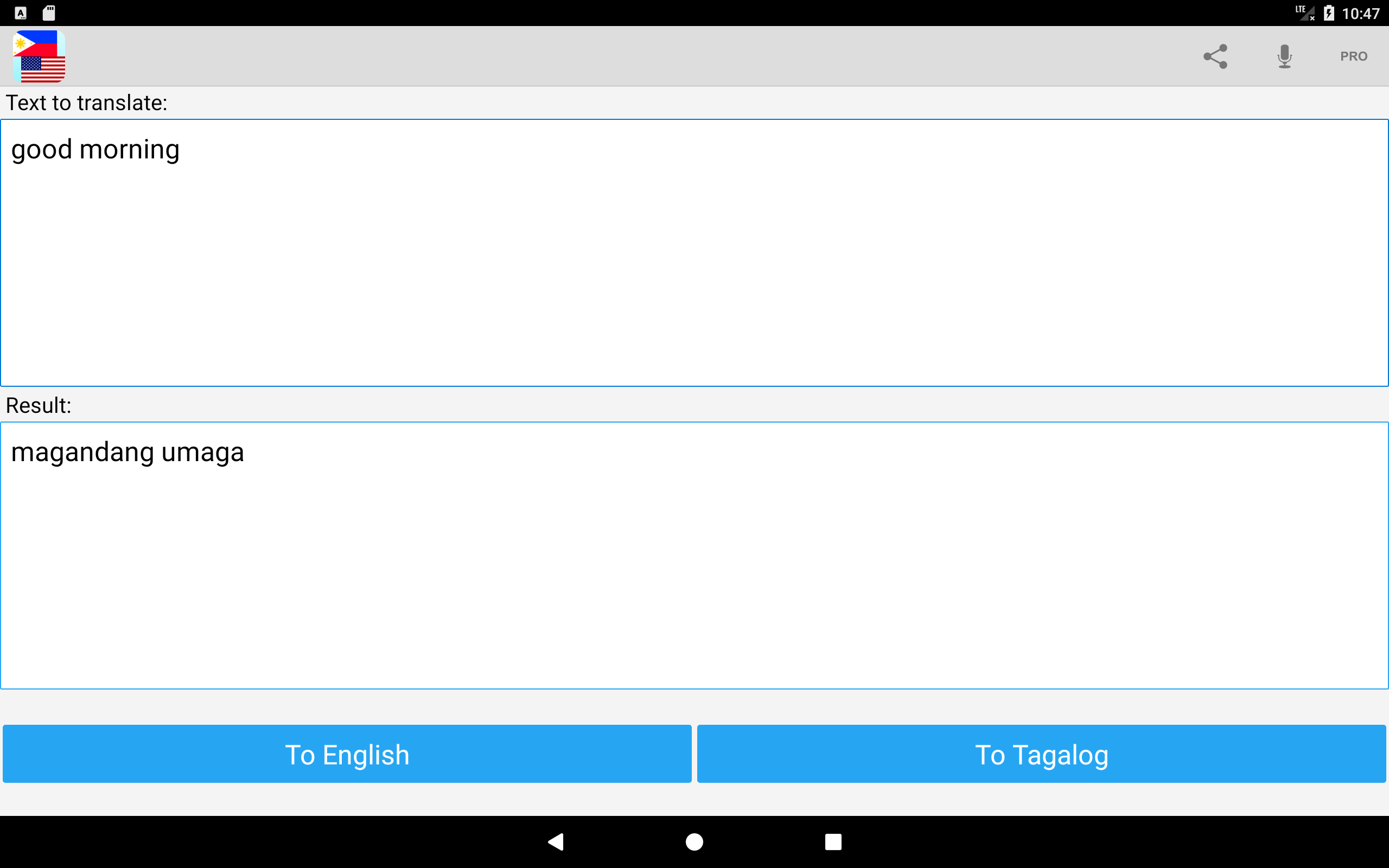 Tagalog English Translator Screenshot9