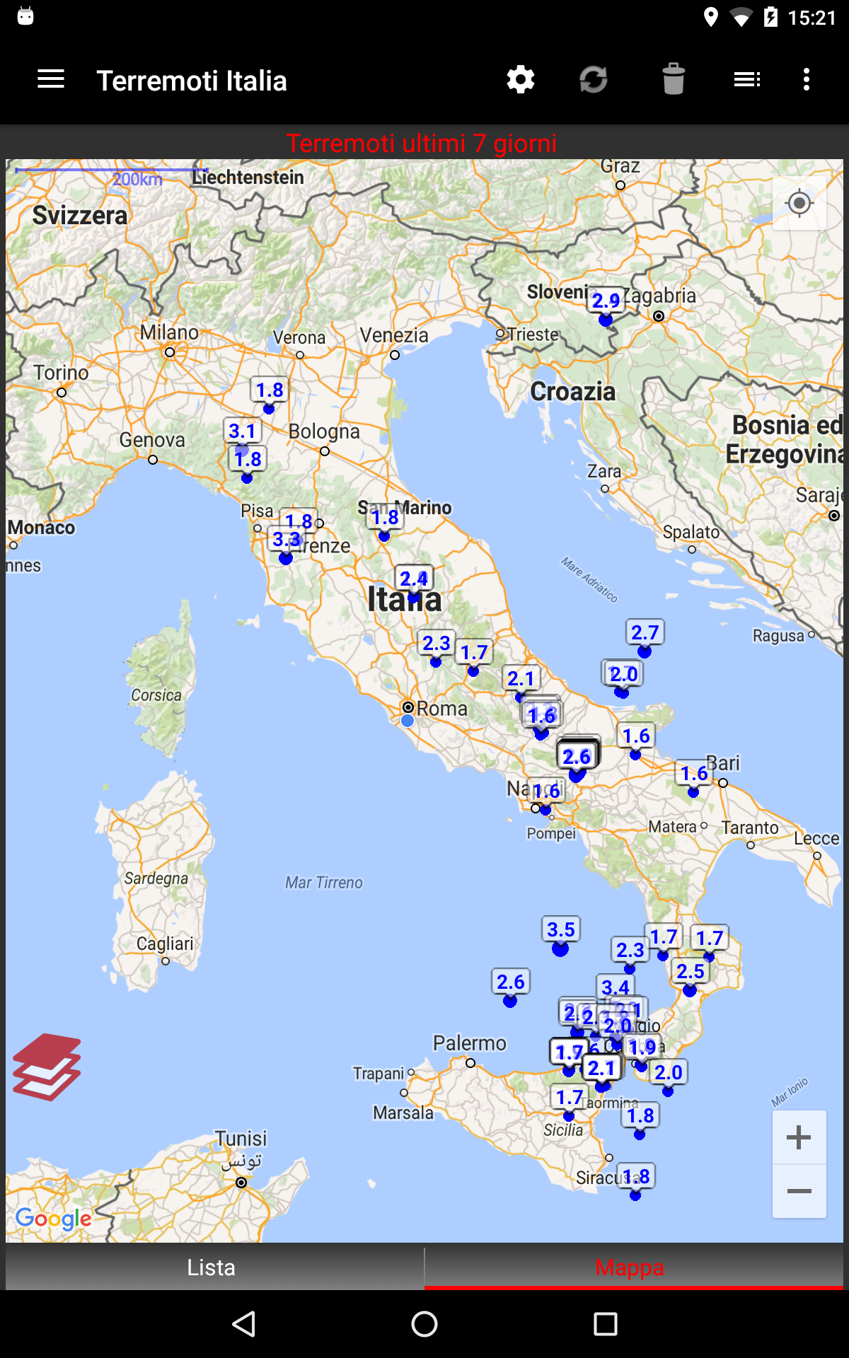 Terremoti Italia Screenshot10