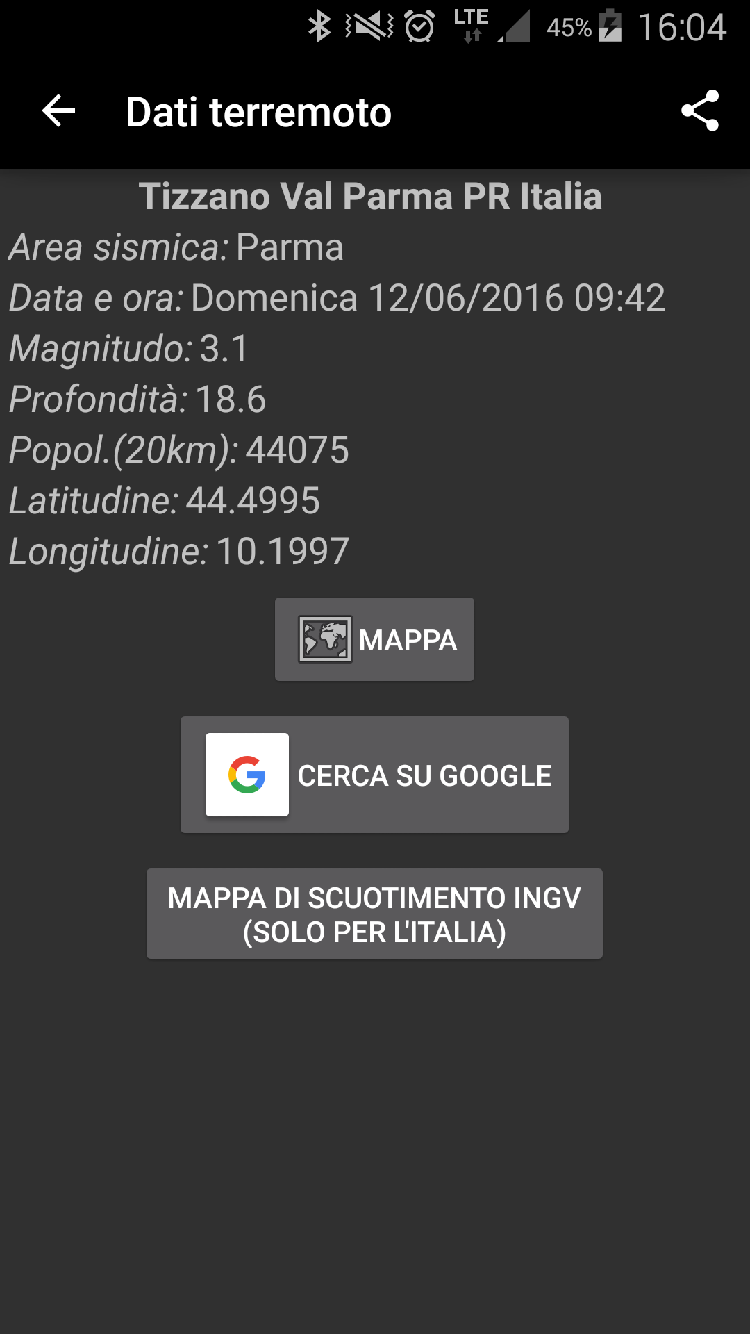 Terremoti Italia Screenshot6