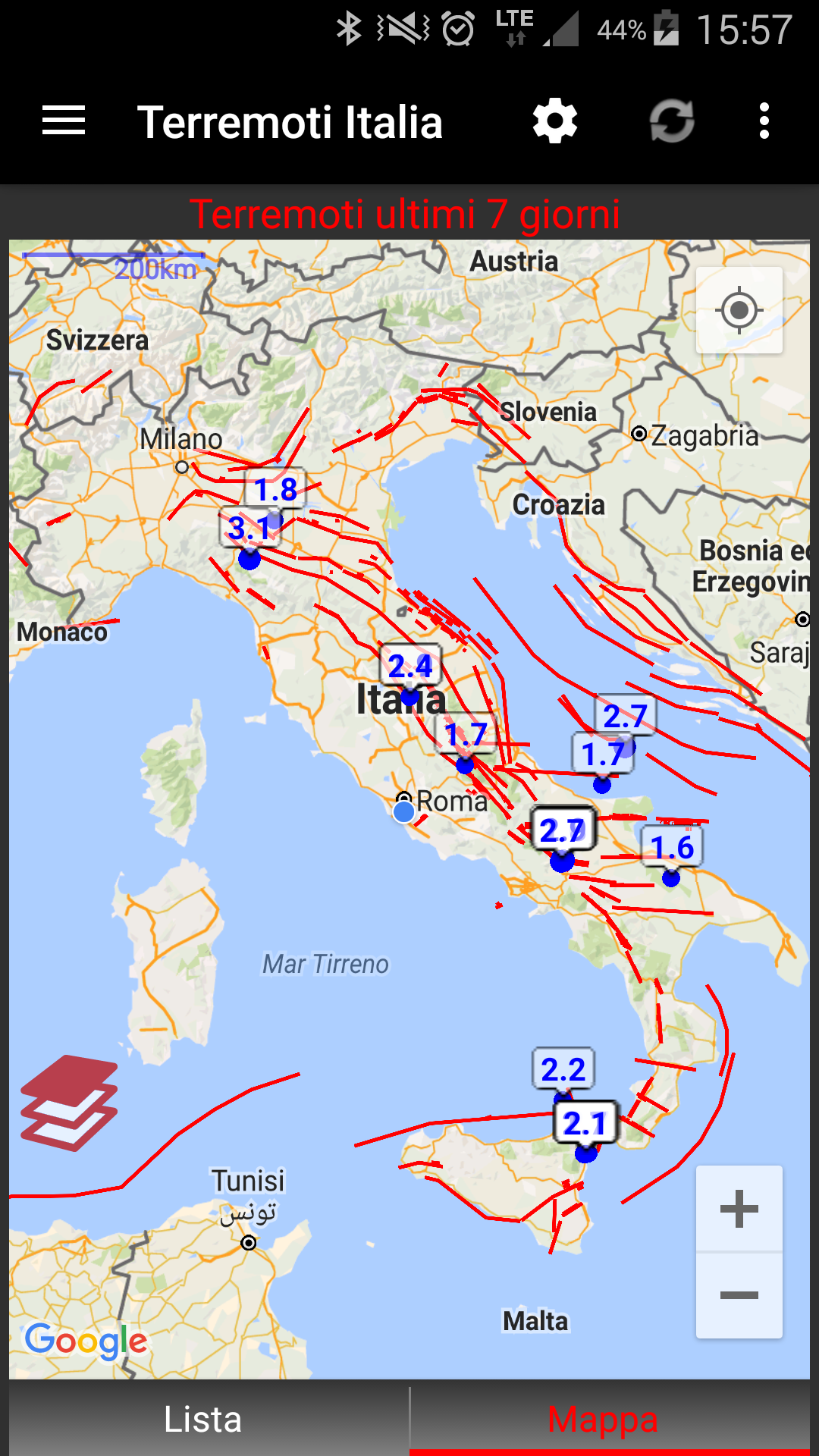 Terremoti Italia Screenshot5