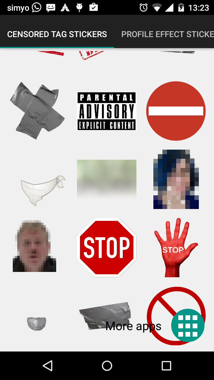 Censored tags stickers Screenshot3