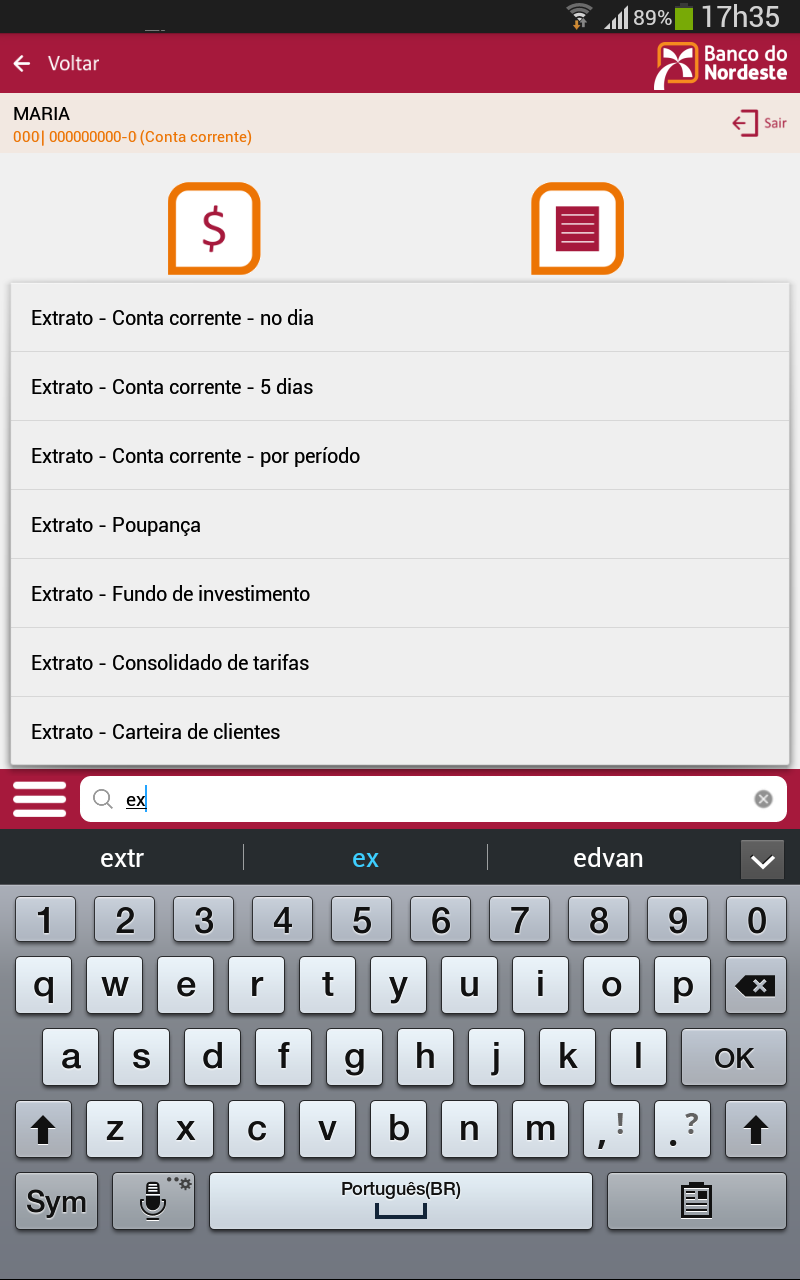 Banco do Nordeste Mobile Screenshot7